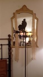 ANTIQUE MIRROR & WEATHER VANE