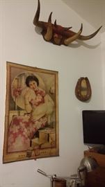 HORNS & OLD JAPANESE POSTER