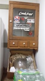 WOOD SHELF (THERE ARE 2 OF THESE)...CEILING FIXTURE