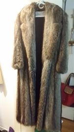 FULL LENGTH FOX FUR COAT from PETER DUFFY (N.Y.)