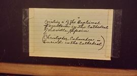 DESCRIPTION ON BACK OF PAINTING IN PREVIOUS PICTURE