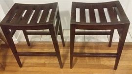 Pair of Baker Mid Century Barstools