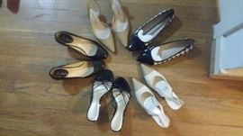 KATE SPADE, FERRAGAMO, COLE HAAN, ANN TAYLOR, ETC. SHOES......SIZE 6 1/2 MEDIUM, 
