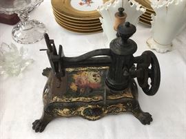 hand-powered sewing machine c.1860's