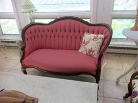 one of a pair of Victorian sofas