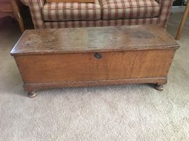 diminutive antique trunk
