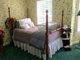 One of a pair of great four poster beds