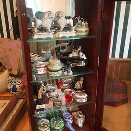 Staffordshire enamel  & Limoges boxes