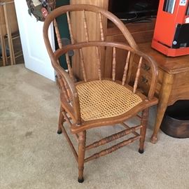 antique sack back chair 