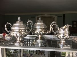 three piece silver tea set by Colin Van Gelder Forbes (1776-1858)