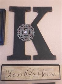 The Letter K for Decoration 