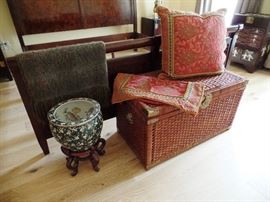 Wicker trunk and other treasures