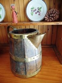 Vintage wooden jug