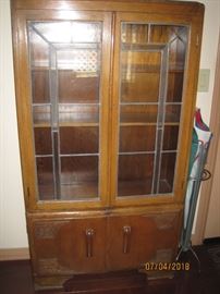 Early 1900's Glass Enclosed Cabinet 