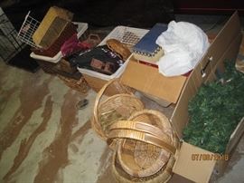 Baskets and Christmas Decor