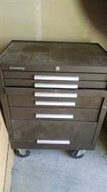 Kennedy tool box with tools 
