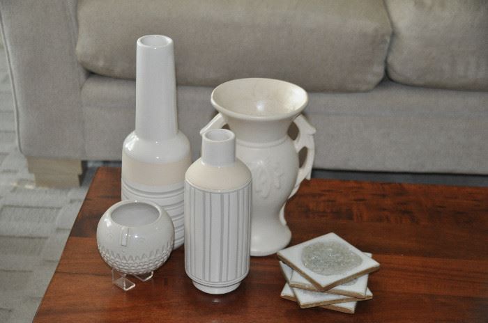 Great collection of West Elm and Pottery Barn pottery.