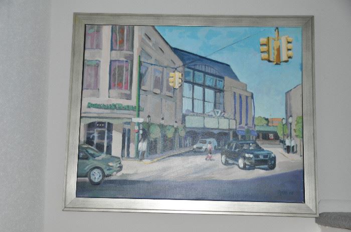 Framed "Hamilton Street" Birmingham by Pytko 2007, 33.5" x 28" 