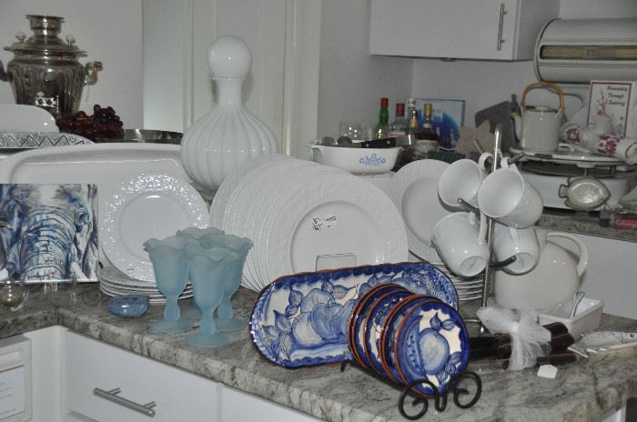 Charming kitchen overflowing with kitchen ware!