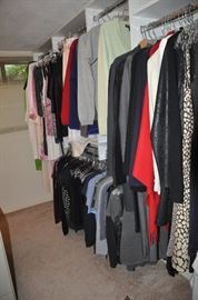 Dresses, suits, blouses, sweaters, tees and lingerie!!  