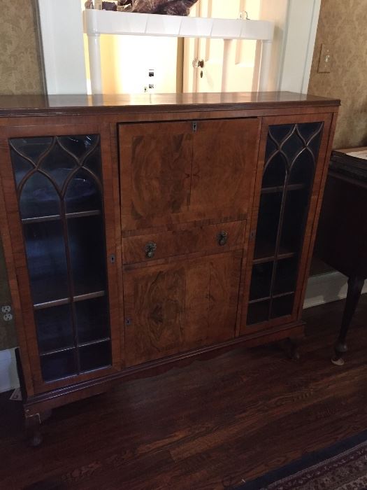 A great library piece with enclosed secretary