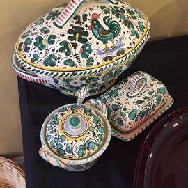 Italian pottery including San Lorenzo