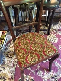 Harp back dining chairs
