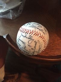 Rangers baseball multiple signatures 