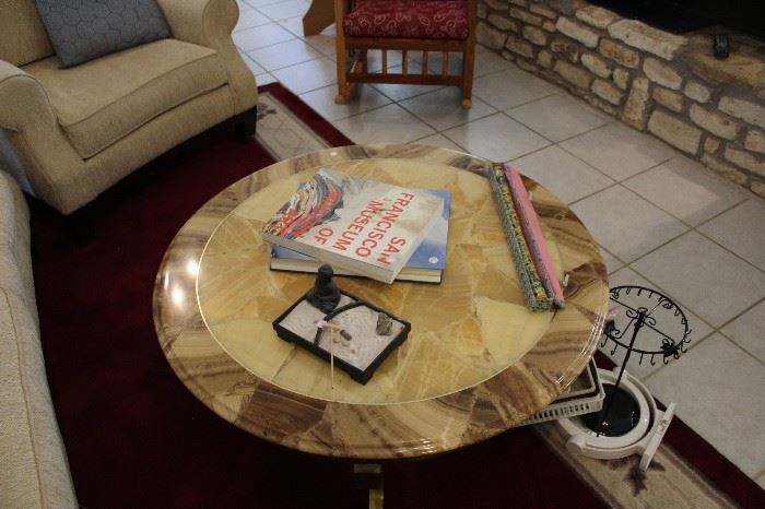 Marble Topped Round Coffee table