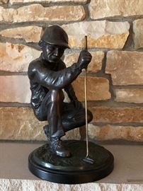 Bronze 12” Golfer Statue
