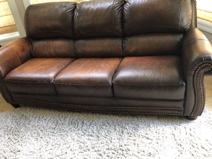 Italia USA Leather Couch