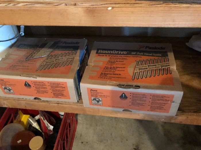 Boxes of Nails for Nail Guns