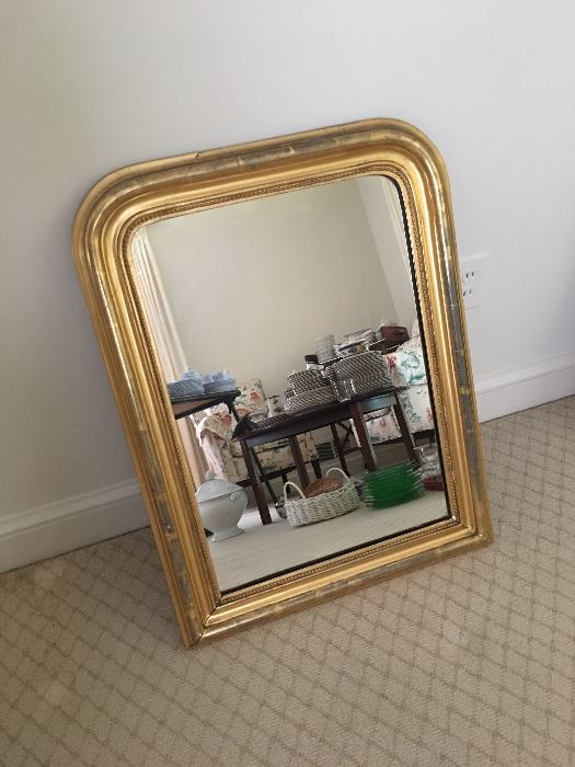 Gold Rimmed Mirror 