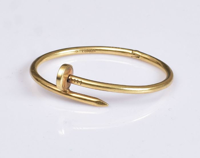 Cartier 18k Gold Nail Bracelet