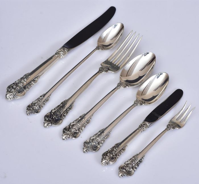 Wallace Sterling Silver Partial Flatware Set
