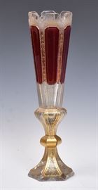 Bohemian Glass Vase