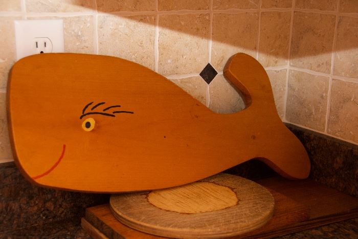 Whale cutting board