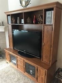 Nice Entertainment Unit- Will accept Flatscreen TV's