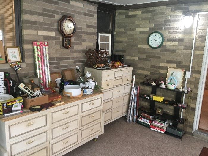 Clocks, dressers, and lots of smalls