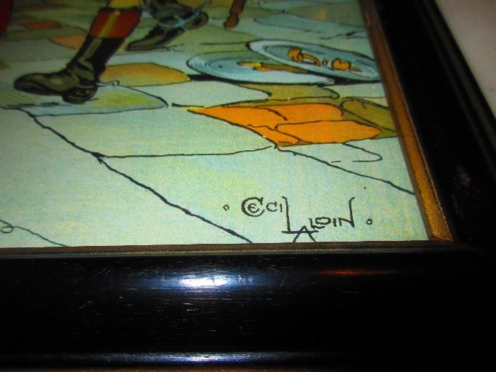 Detail of Cecil Aldin Litho