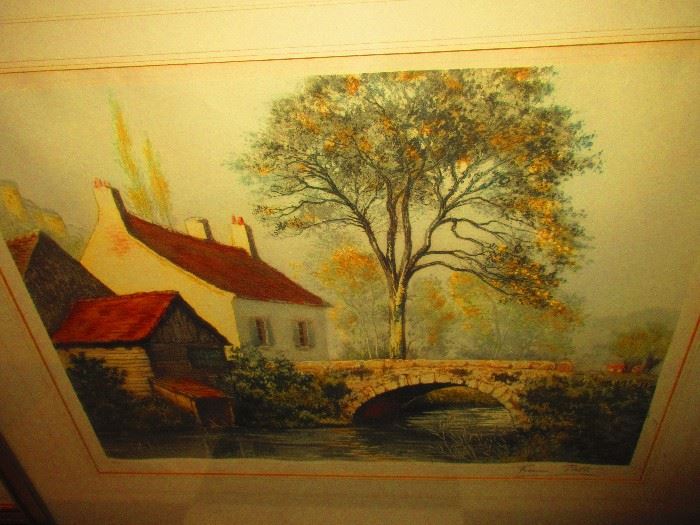 Cottage engraving by Francais Rotti