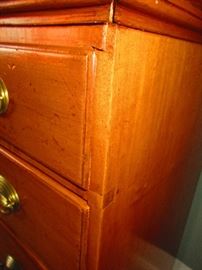 Detail of 18th c American Chest of Drawers