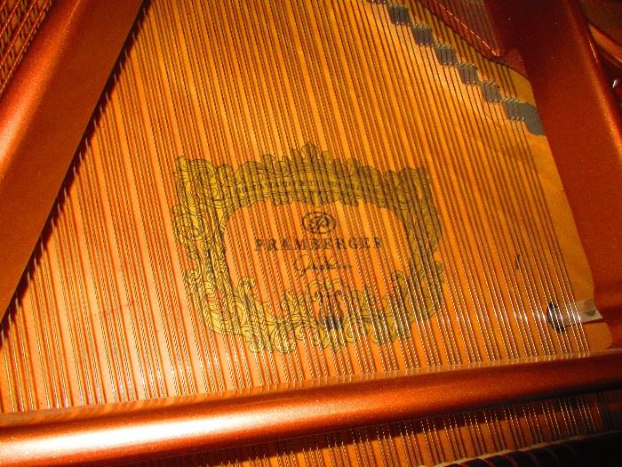 Detail of Pramberger baby grand piano