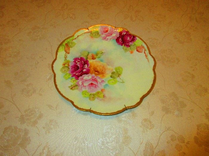Hand Painted  Porcelain  Charger