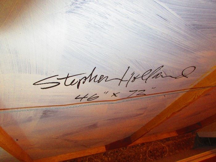 Signature of Original painting by Stephen Holland