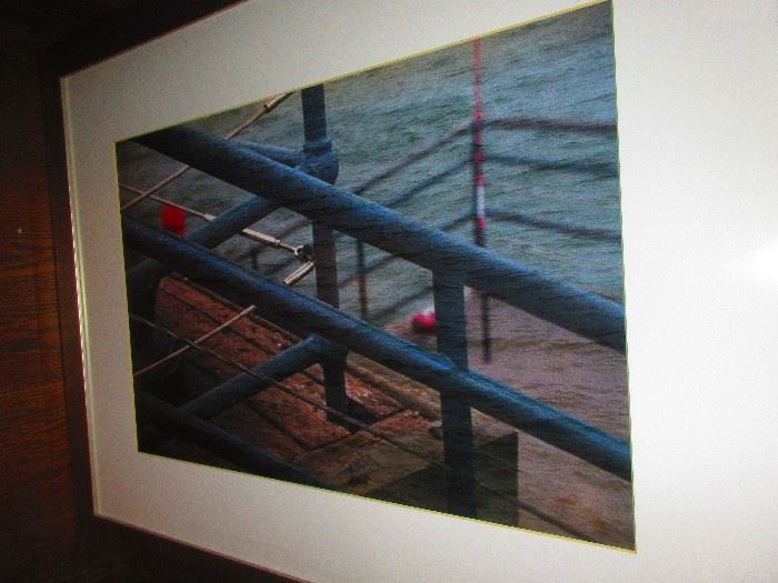 Framed photograph of Santa Monica Pier
