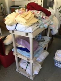 Bedding, blankets, quilts, towels, etc. 