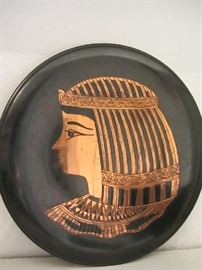 Copper inlaid plate