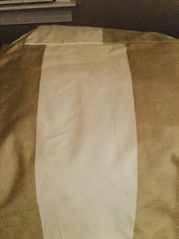 Double size, custom box pleat bed skirt with 12" drop