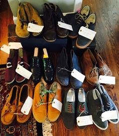 A nice assortment of young men's shoes, size 8-9.5